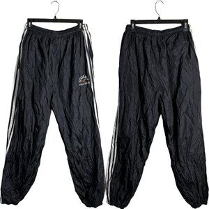 Vintage Tommy Hilfiger 90s Windbreaker Track Pants Men's Large Black Tracksuit